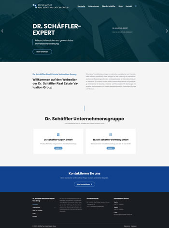 Webdesign Dr. Schäffler Export