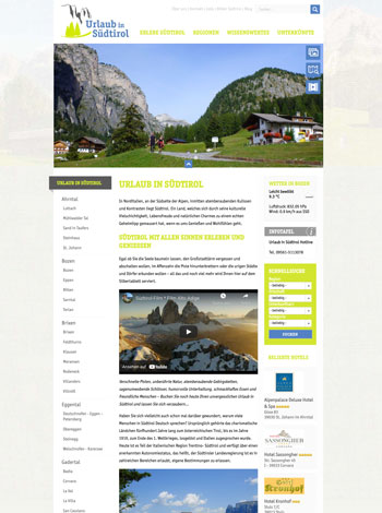 Online-Portal Urlaub in Südtirol