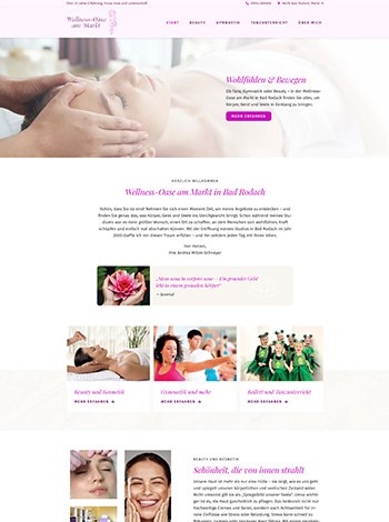 Website Wellnessoase am Markt