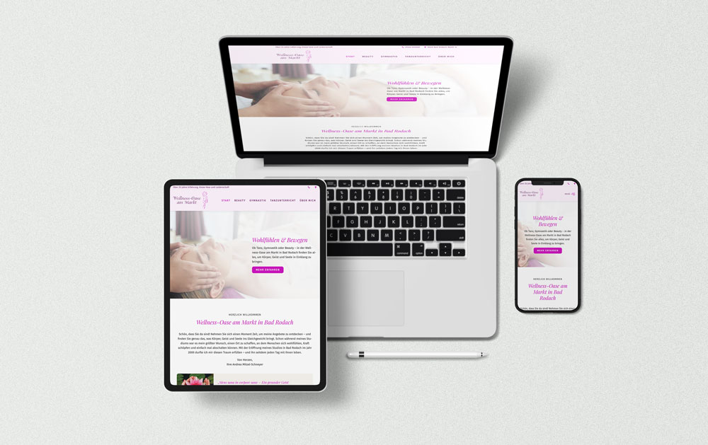 Webdesign Wellness-Oase am Markt