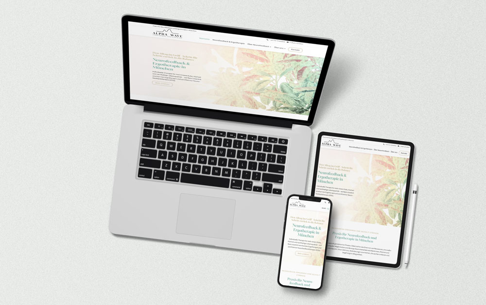 Webdesign Praxis für Neurofeedback München