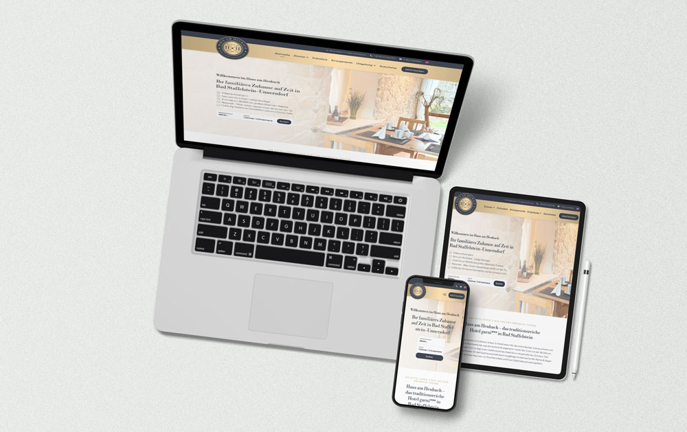 Webdesign Hotel Haus am Heubach Bad Staffelstein